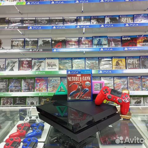 Sony PS 4 FAT + Человек паук - Обмен