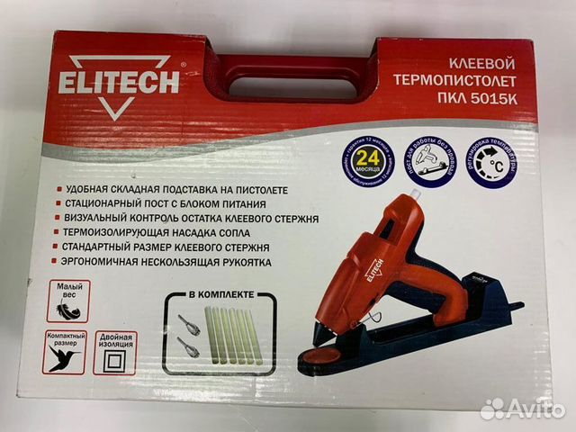 Клеевой пистолет Elitech пкл 5015К