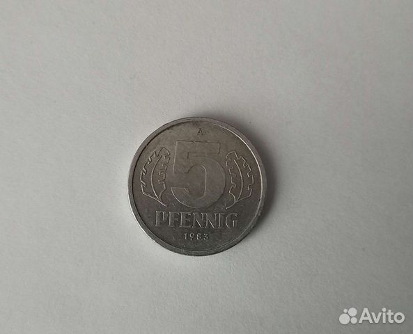 Монета 5 pfennig