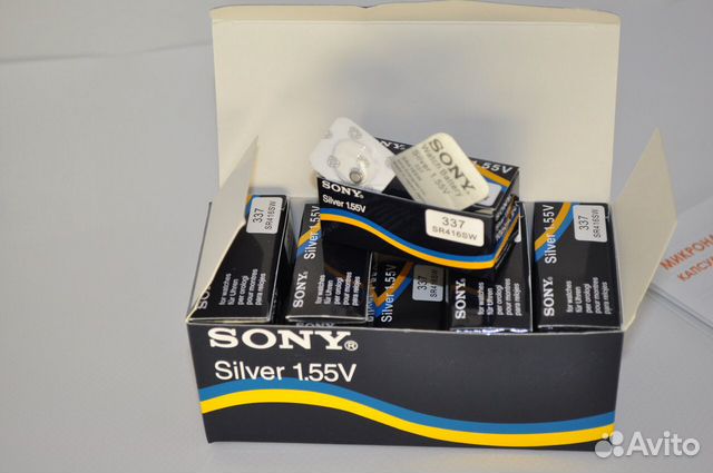 Батарейка Sony 337 для капсульных Микронаушников