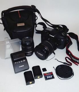 Фотоаппарат canon 7d+2 объектива+вспышка+штатив