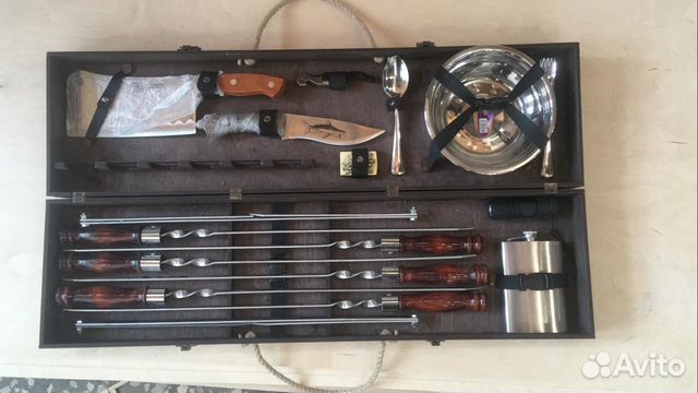 Шашлычный набор с мангалом VIP