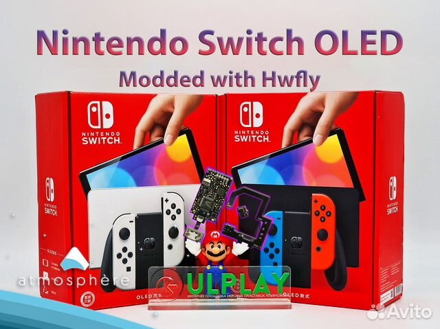 Nintendo Switch oled + Atmosphere + любые игры