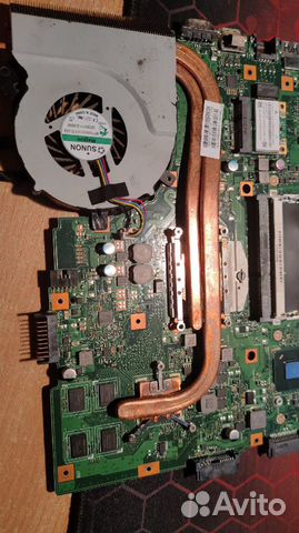 Система охлаждения для ноутбука asus K55VD