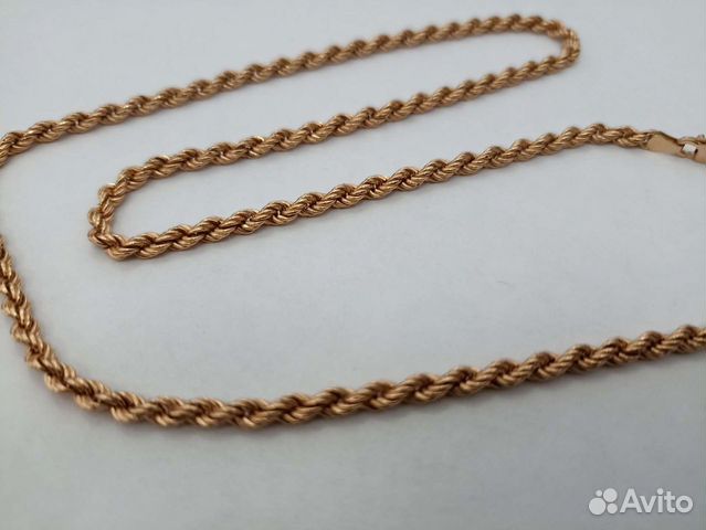 Золотая цепь верёвка 585