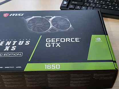 В/К MSI GeForce GTX 1650 D6 ventus XS gddr6 4GB