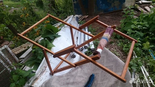 Кресло винтаж гдр раскладное шезлонг лёгкий