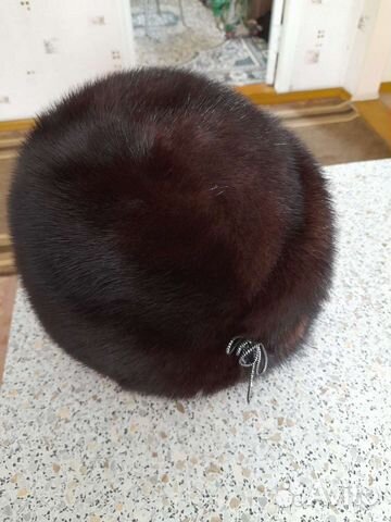 Шапка норковая женская, размер 57-58, можно регули