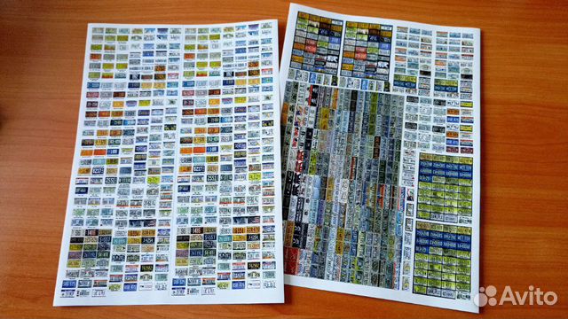 Номерные знаки США (масштаб 1:24 - 1:25)