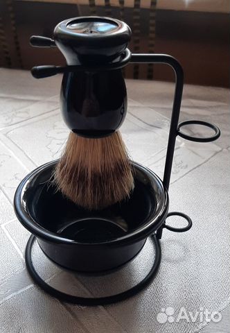 Набор для бритья: Помазок, чаша и подставка