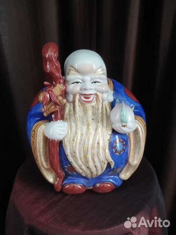 Китайский Бог мудрости. Статуэтка фарфоровая