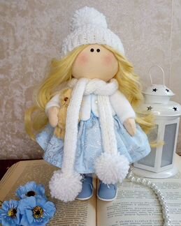 Текстильная кукла в стиле тильда