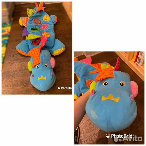 Развивающая мягкаЯ игрушка Boss с застёжко