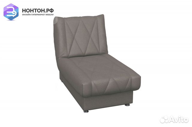 Кушетка книжка Сити-1 серый