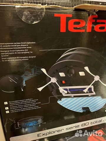 Робот пылесос tefal 80 rg7765wh