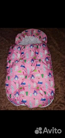 Конверт кокон на выписку зимний