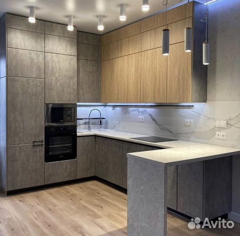 Кухня Modern с профилем Gola