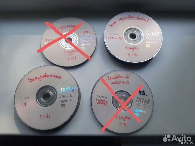 Фильмы и сериалы на болванках