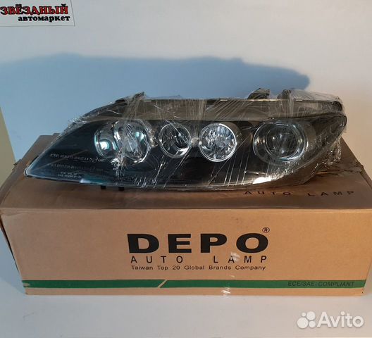 Фара передняя левая Mazda 6 GG черная