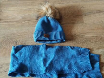 Шапка шарф зима 5-7 лет