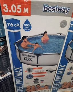 Каркасный бассейн 305х76см новые