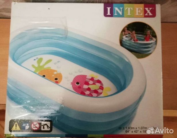 Детский надувной бассейн бу