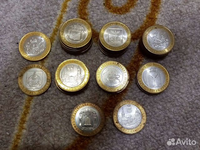 Монеты биметал 31 шт, цена за все
