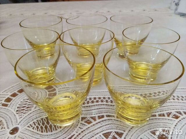 Рюмки СССР Цветное стекло винтаж
