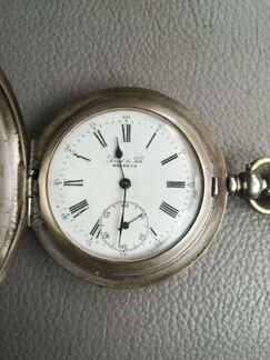 Часы карманные perret & fils серебро 19век