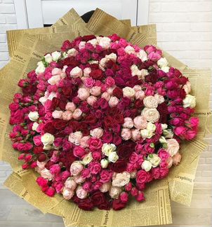 101 Роза, Букеты Цветы Розы 25 51 151 201 Доставка