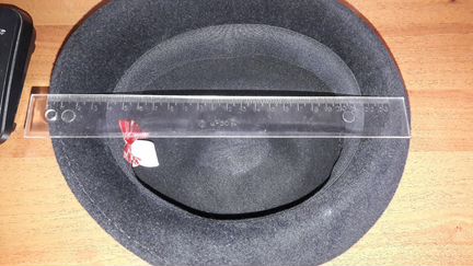 Шляпа фетровая. Шерсть кроличья