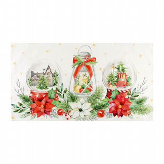 Кухонное полотенце Christmas Red Flowers (40х73 см)