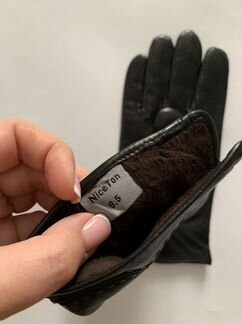 Мужские кожаные перчатки новые