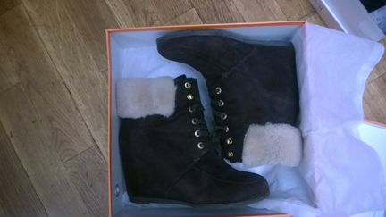 Ботинки зимние кожаные