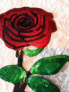 Аппликации патчи на одежду Розы