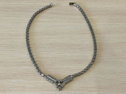 Винтажный комплект колье и клипсы СССР