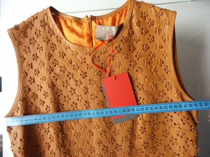 Кожаное оригинальное платье Space новое