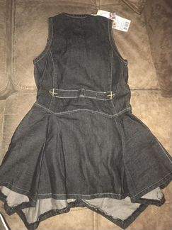 Новый сарафан Gulliver 122 см джинса плотная