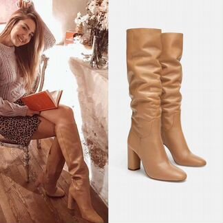 Кожаные Сапоги zara
