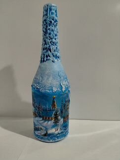 Новогодняя бутылка шампанского