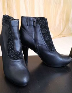 Ботинки демисезонные, кожаные