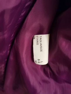 Длинная куртка с капюшоном для девочек 9-12 лет