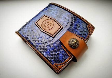 Портмоне мужское - натуральная кожа, ручная работа