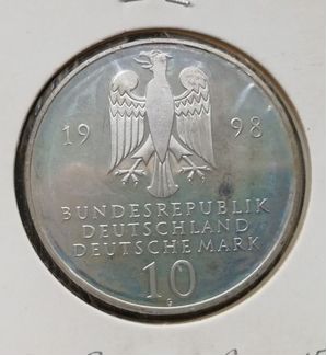 Германия фрг 10 марок серебро