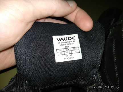 Ботинки Vaude Me Grounder Ceplex Mid, Размер 45