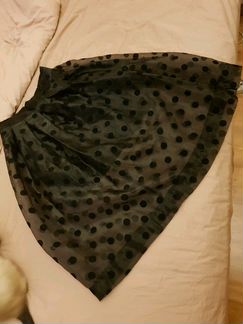 Пышная юбка в горох