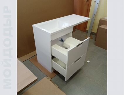 Тумба с раковиной под стиральную машину для ванной