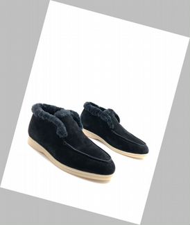 Лоферы с мехом Loro Piana