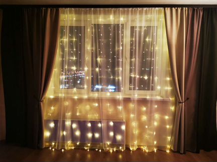 Гирлянда. Световая штора