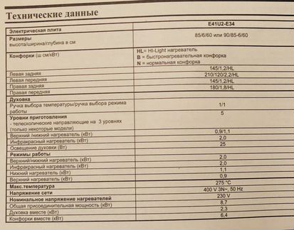 Плита электрическая